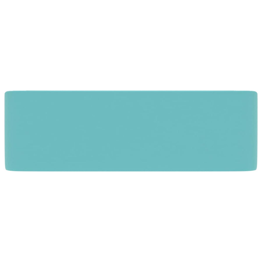 Wastafel 41x30x12 cm keramiek mat lichtgroen matte light green