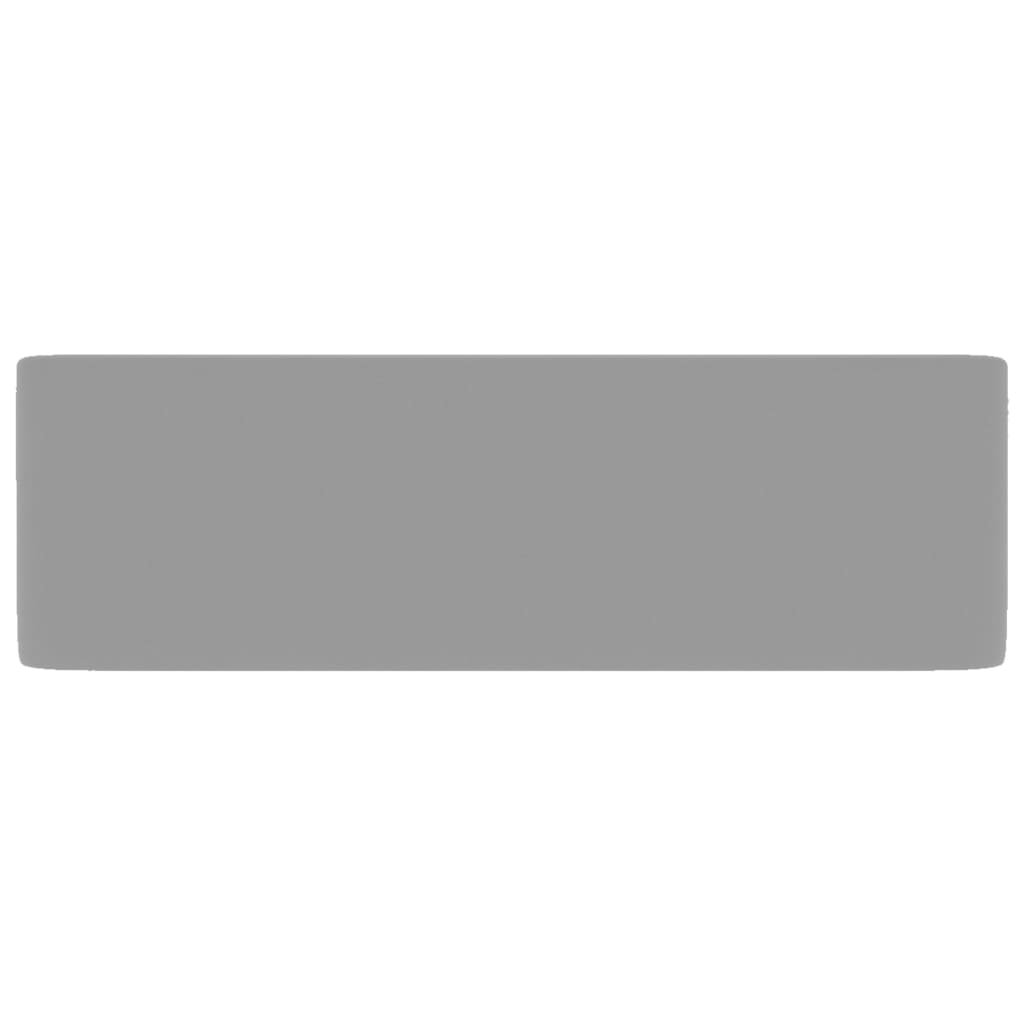 Wastafel 41x30x12 cm keramiek mat lichtgrijs matte light grey