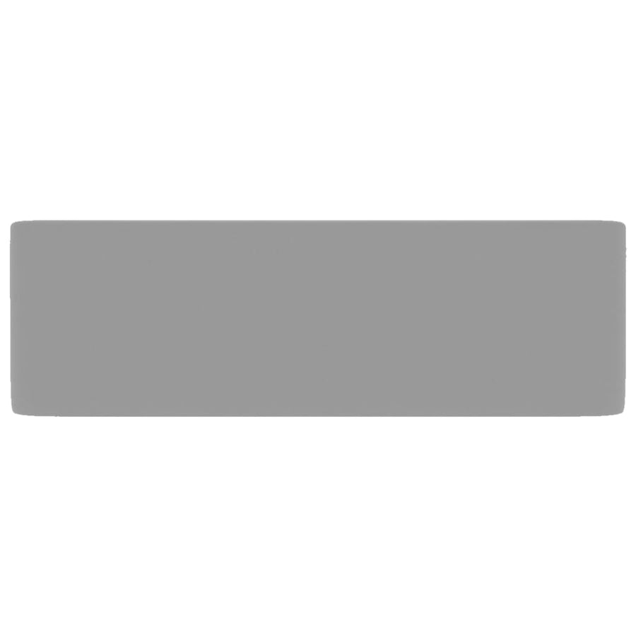 Wastafel 41x30x12 cm keramiek mat lichtgrijs matte light grey