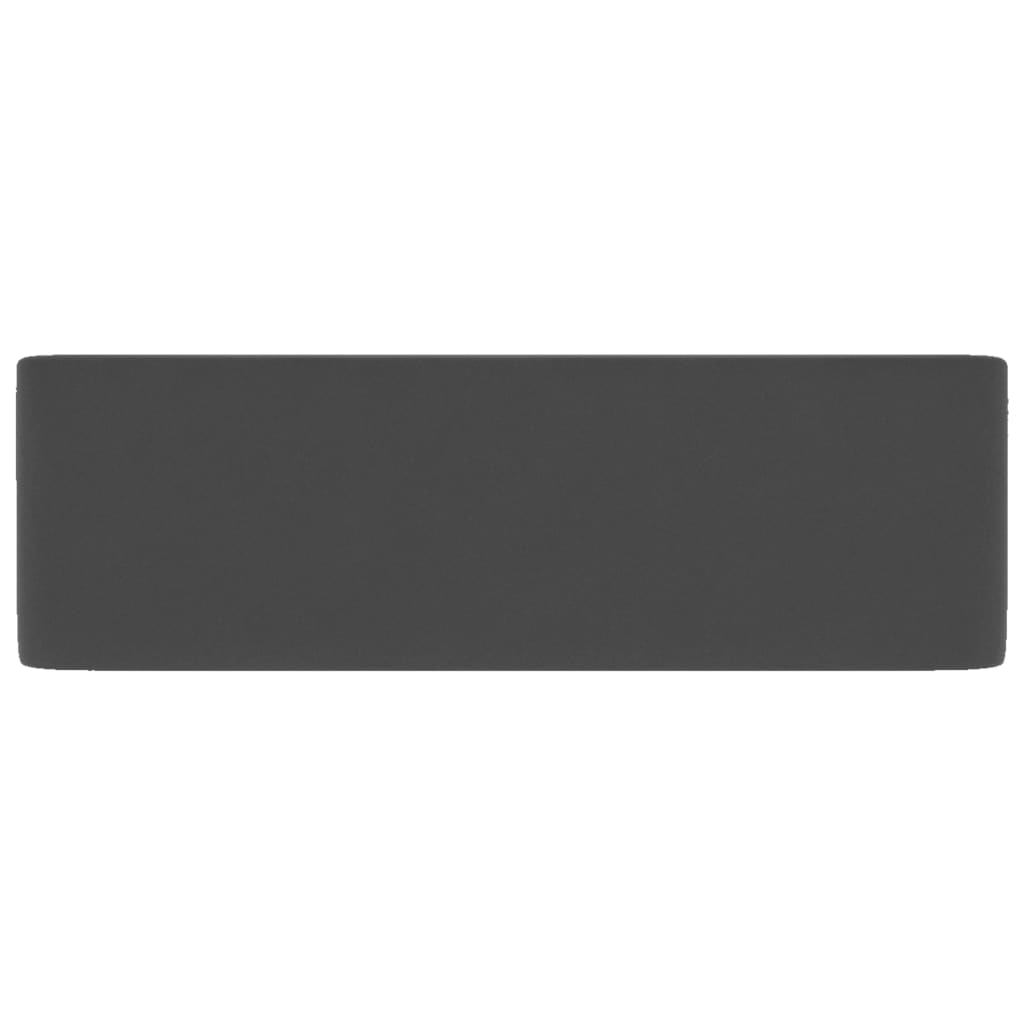 Wastafel 41x30x12 cm keramiek mat donkergrijs matte dark grey
