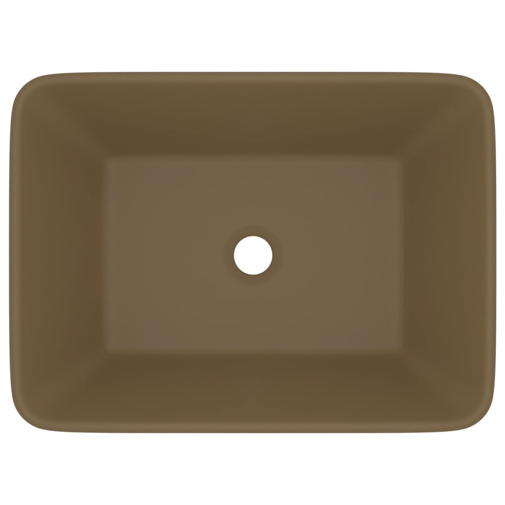 Wastafel 41x30x12 cm keramiek matcrème matte cream