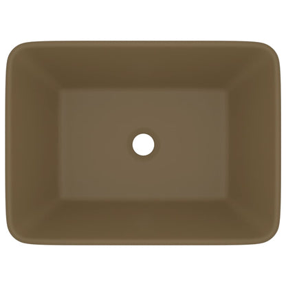Wastafel 41x30x12 cm keramiek matcrème matte cream