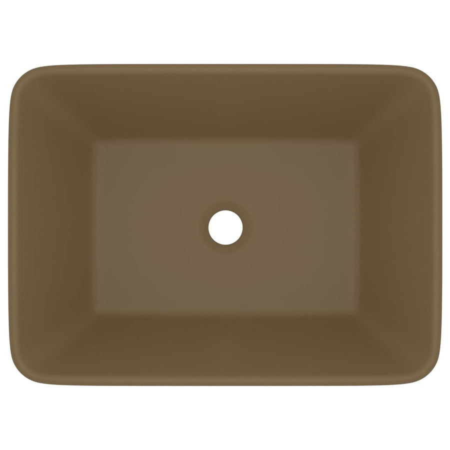 Wastafel 41x30x12 cm keramiek matcrème matte cream