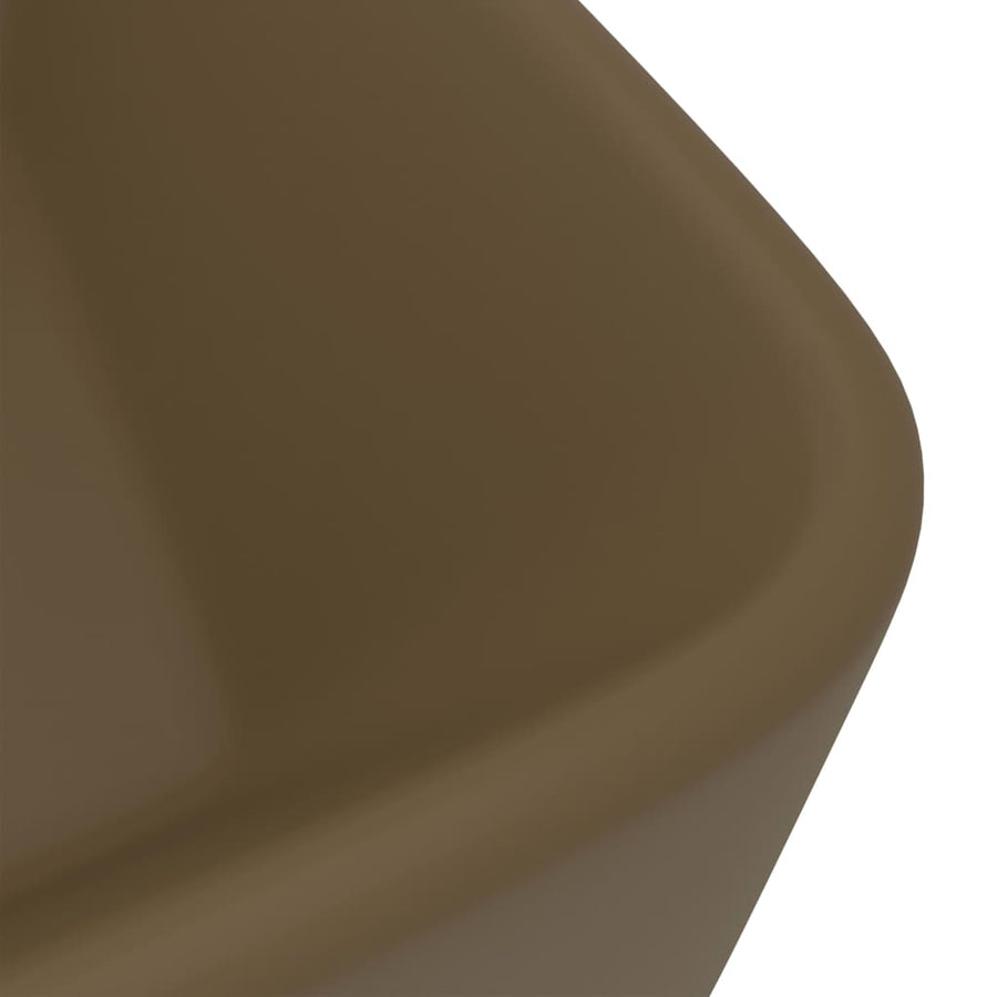 Wastafel 41x30x12 cm keramiek matcrème matte cream