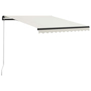 Luifel 300x250 cm crème handmatig uittrekbaar
