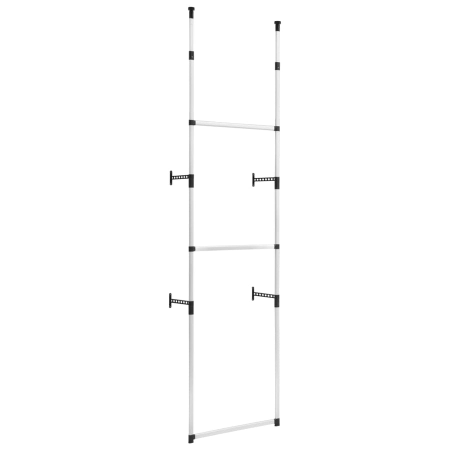 Kledingkastsysteem Met Stangen Telescopisch Aluminium