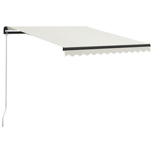 Luifel Handmatig Uittrekbaar Met Led 300 x 250 cm Crème