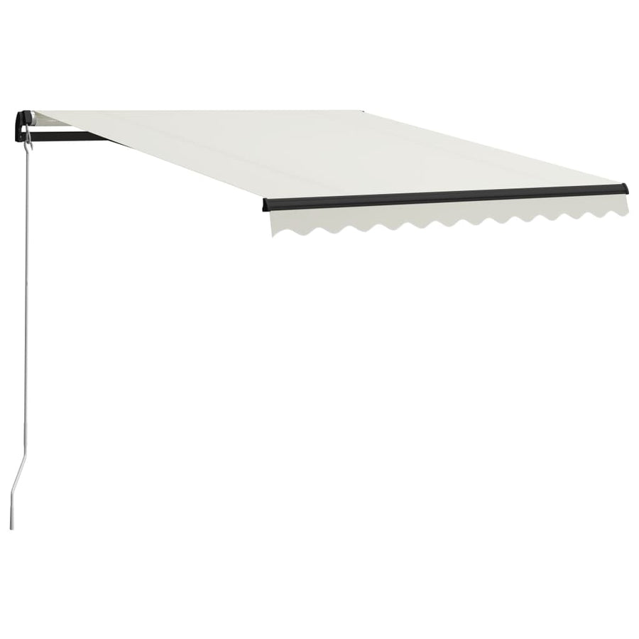 Luifel Handmatig Uittrekbaar Met Led 300 x 250 cm Crème