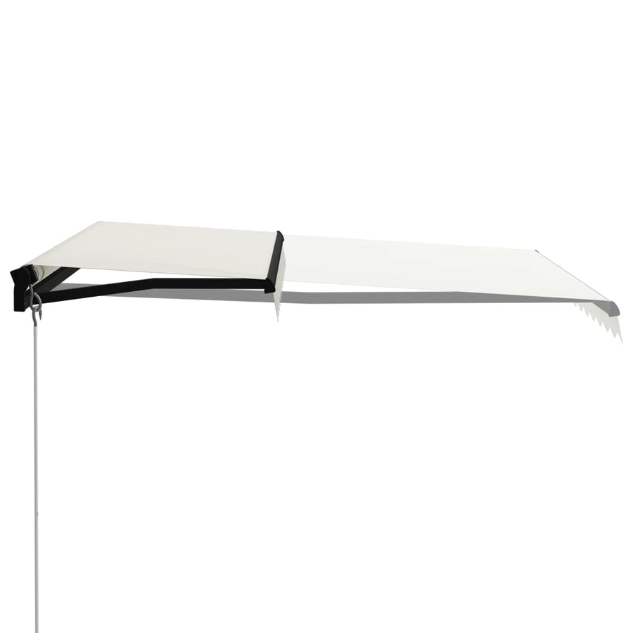 Luifel Handmatig Uittrekbaar Met Led 300 x 250 cm Crème