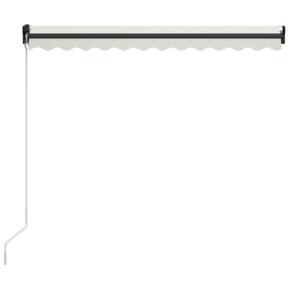 Luifel Handmatig Uittrekbaar Met Led 300 x 250 cm Crème