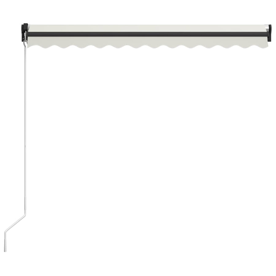 Luifel Handmatig Uittrekbaar Met Led 300 x 250 cm Crème