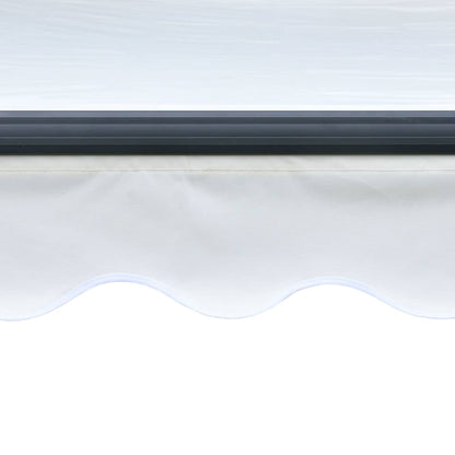 Luifel Handmatig Uittrekbaar Met Led 300 x 250 cm Crème