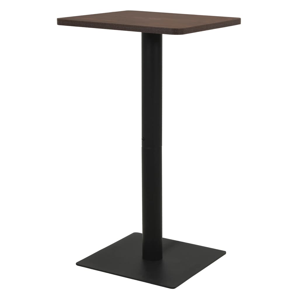Bistrotafel 50x50x107 cm donkeressenkleurig 50 x 50 x 107 cm Donker essen