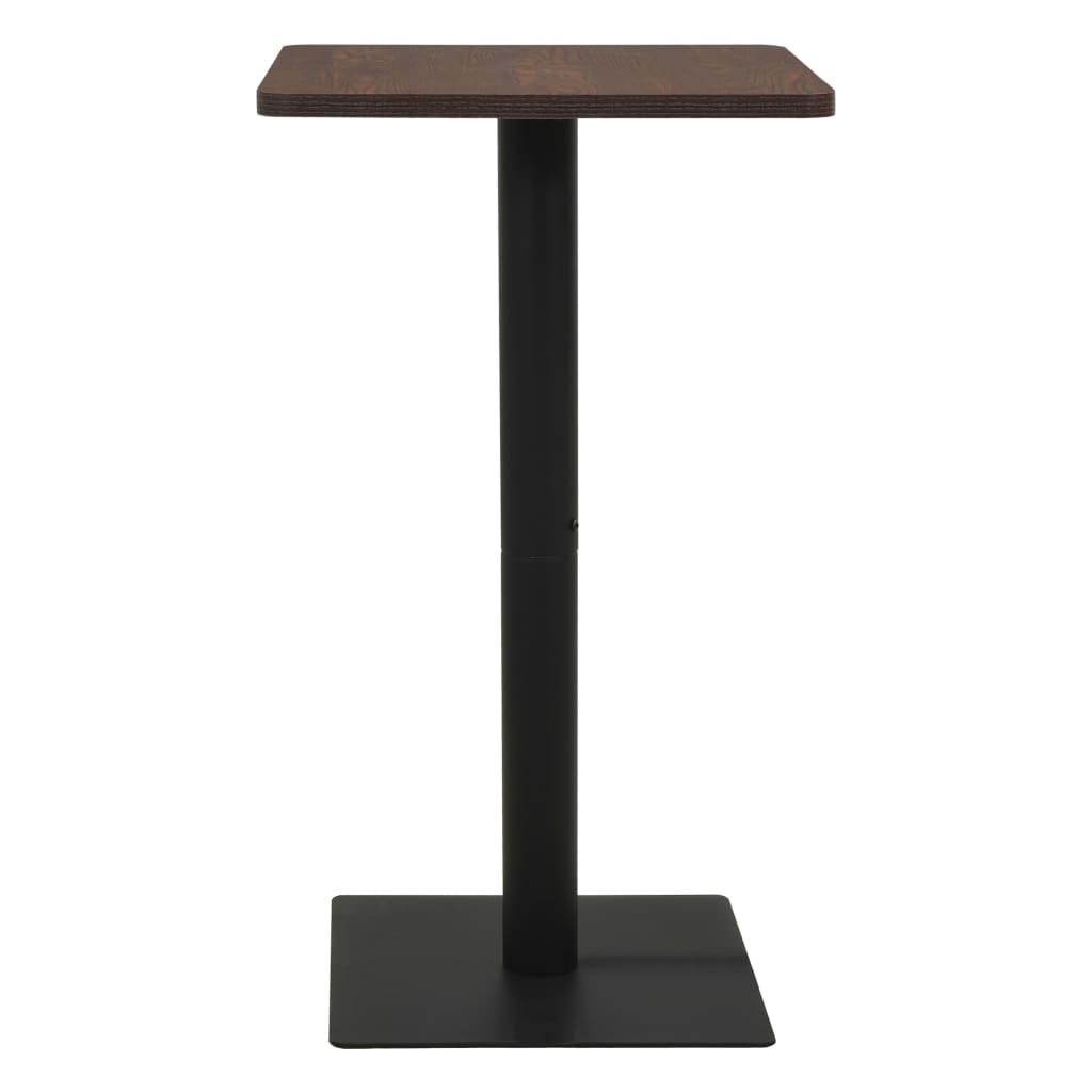 Bistrotafel 50x50x107 cm donkeressenkleurig 50 x 50 x 107 cm Donker essen