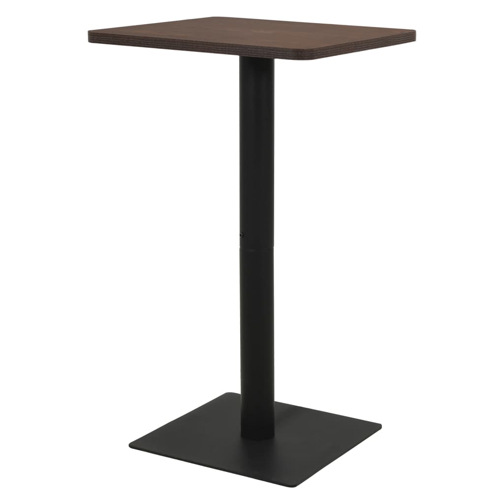 Bistrotafel donkeressenkleurig 70 x 70 x 107 cm Donker essen