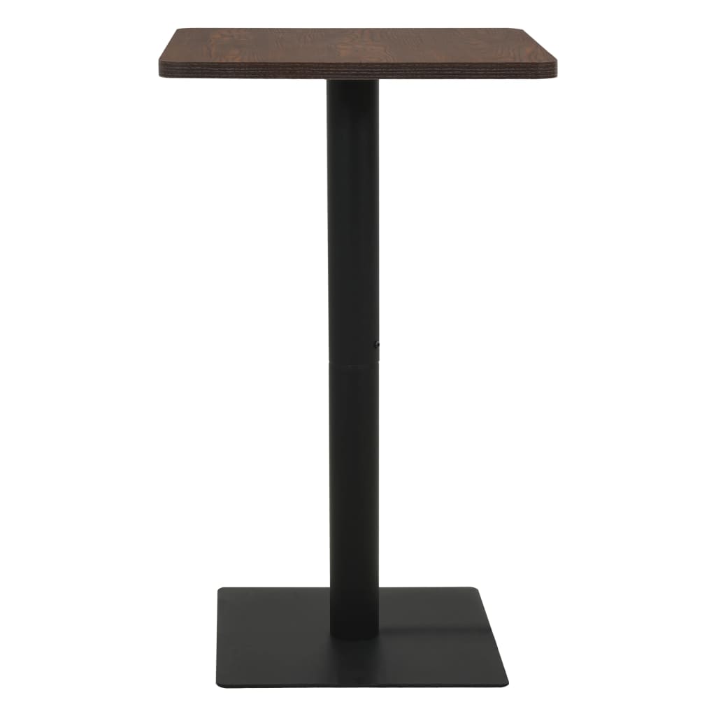 Bistrotafel donkeressenkleurig 70 x 70 x 107 cm Donker essen