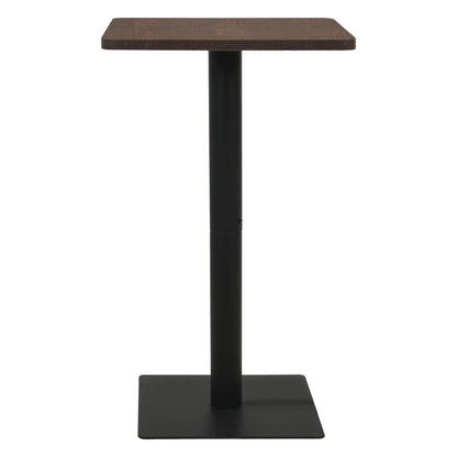 Bistrotafel donkeressenkleurig 70 x 70 x 107 cm Donker essen