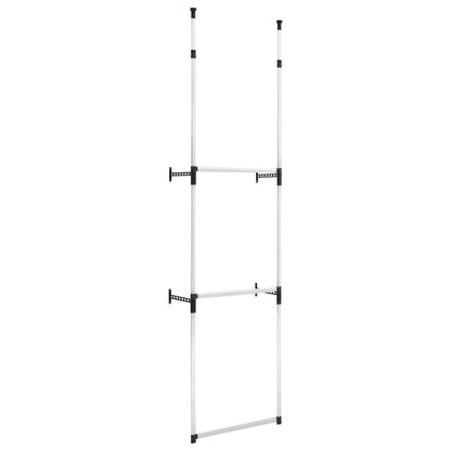 Kledingkastsysteem Met Stangen Telescopisch Aluminium