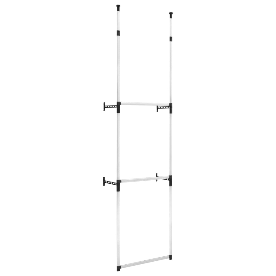 Kledingkastsysteem Met Stangen Telescopisch Aluminium