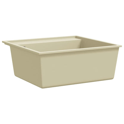 Gootsteen Met Overloopgat Graniet Beige