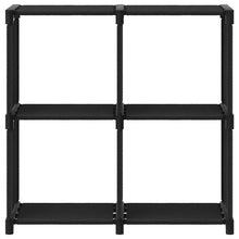 Kast Met 4 Vakken 69X30X72,5 Cm Stof Zwart