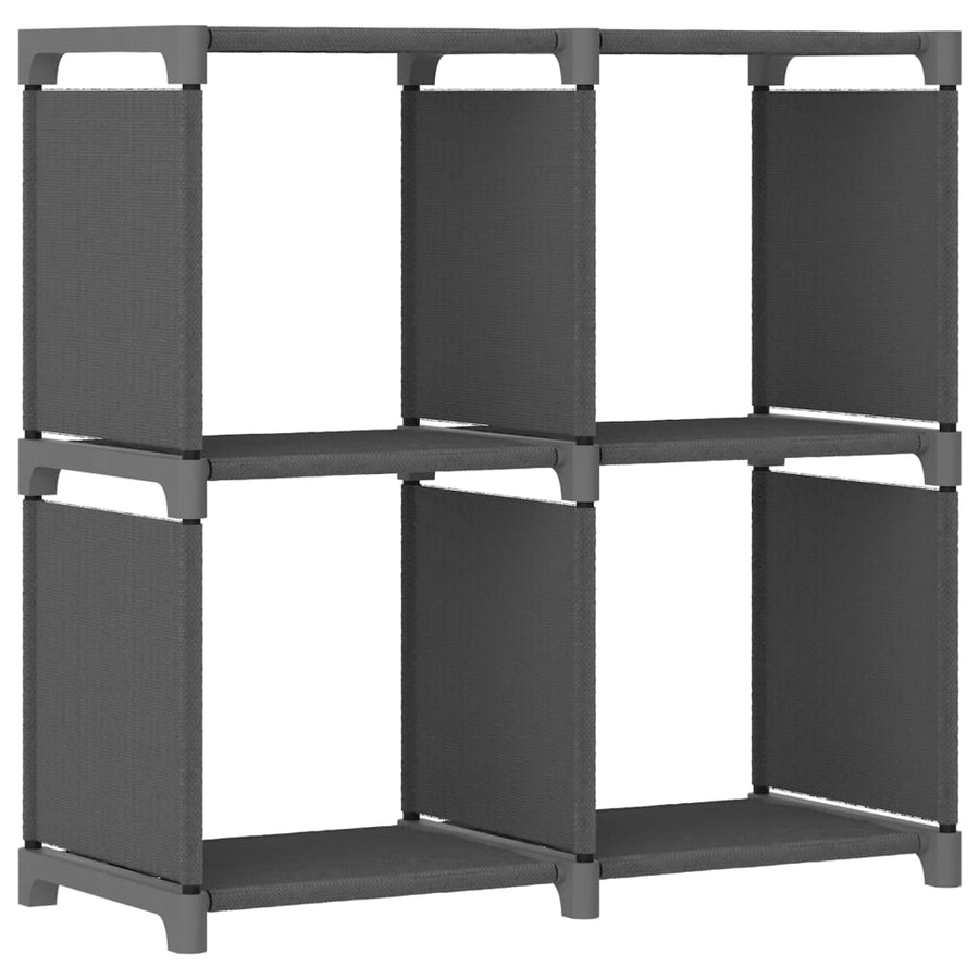 Kast Met 4 Vakken 69X30X72,5 Cm Stof Grijs 4-vaks Zonder boxen