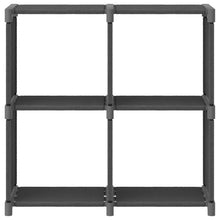 Kast Met 4 Vakken 69X30X72,5 Cm Stof Grijs 4-vaks Zonder boxen