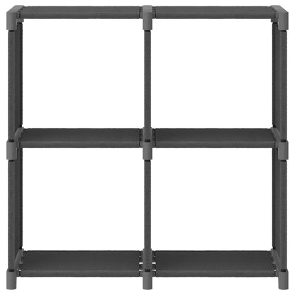 Kast Met 4 Vakken 69X30X72,5 Cm Stof Grijs 4-vaks Zonder boxen