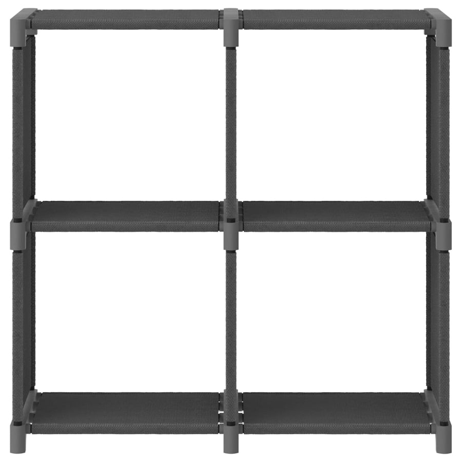 Kast Met 4 Vakken 69X30X72,5 Cm Stof Grijs 4-vaks Zonder boxen
