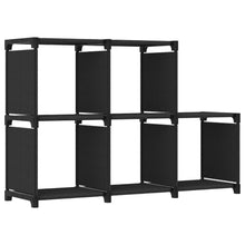 Kast Met 5 Vakken 103X30X72,5 Cm Stof Zwart 5-vaks
