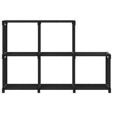 Kast Met 5 Vakken 103X30X72,5 Cm Stof Zwart 5-vaks