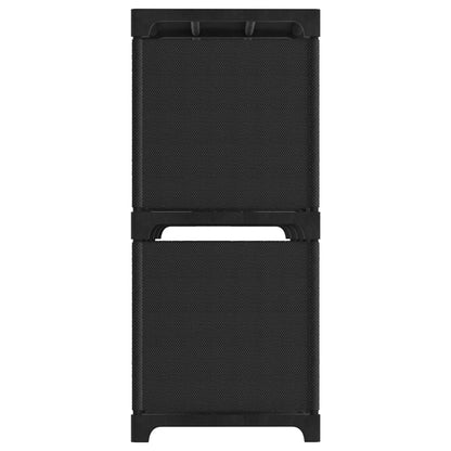 Kast Met 5 Vakken 103X30X72,5 Cm Stof Zwart 5-vaks