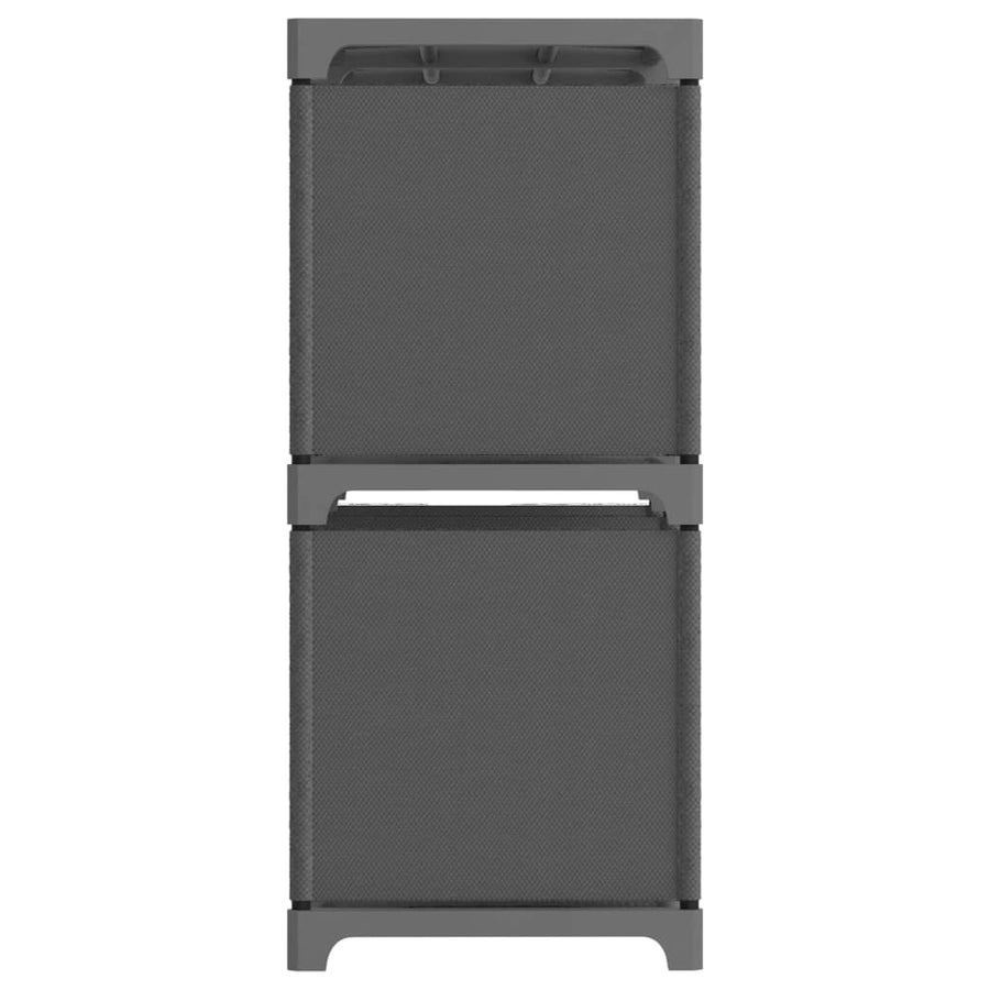 Kast met 5 vakken 103x30x72,5 cm stof grijs 5-vaks Zonder boxen