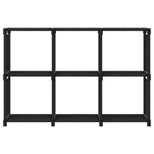 Kast Met 6 Vakken 03X30X72,5 Cm Stof Zwart 6-vaks Zonder boxen