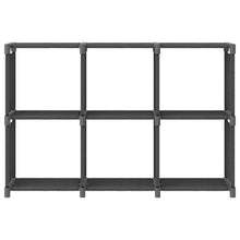 Kast met 6 vakken 103x30x72,5 cm stof grijs 6-vaks Grijs