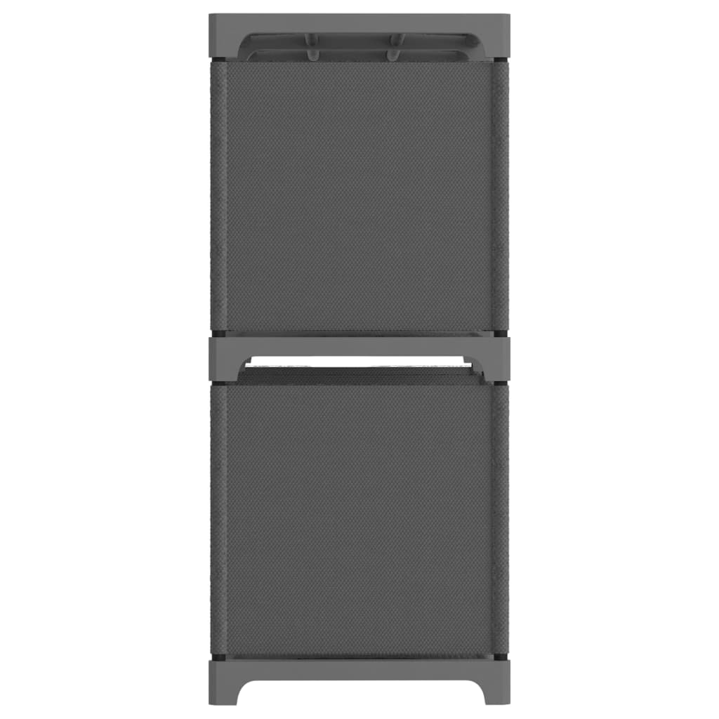 Kast met 6 vakken 103x30x72,5 cm stof grijs 6-vaks Grijs