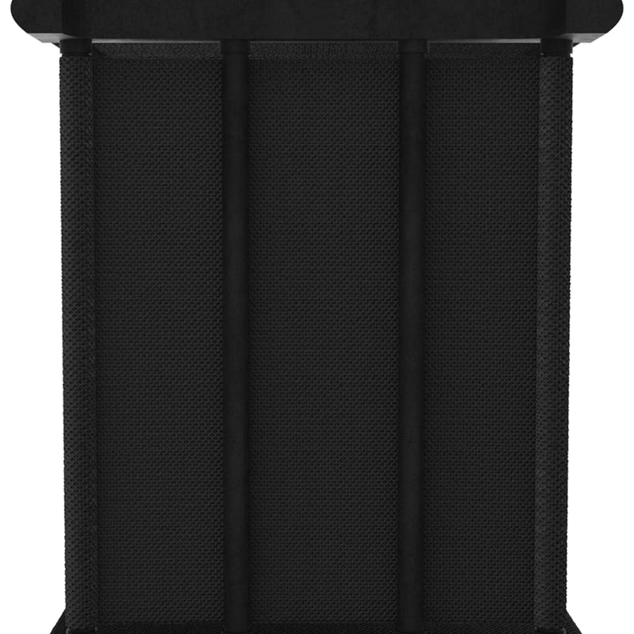 Kast met 9 vakken met boxen 103x30x107,5 cm stof zwart 9-vaks Met boxen