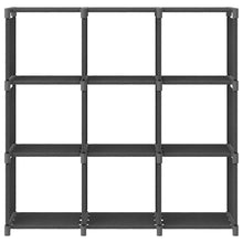 Kast met 9 vakken 103x30x107,5 cm stof grijs 9-vaks Zonder boxen