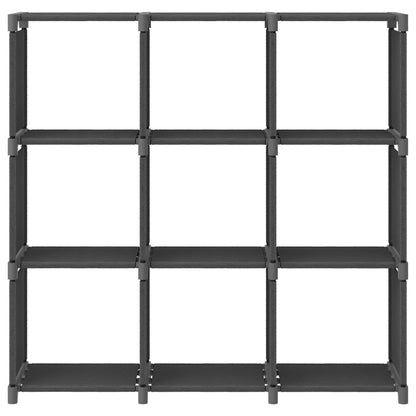 Kast met 9 vakken 103x30x107,5 cm stof grijs 9-vaks Zonder boxen