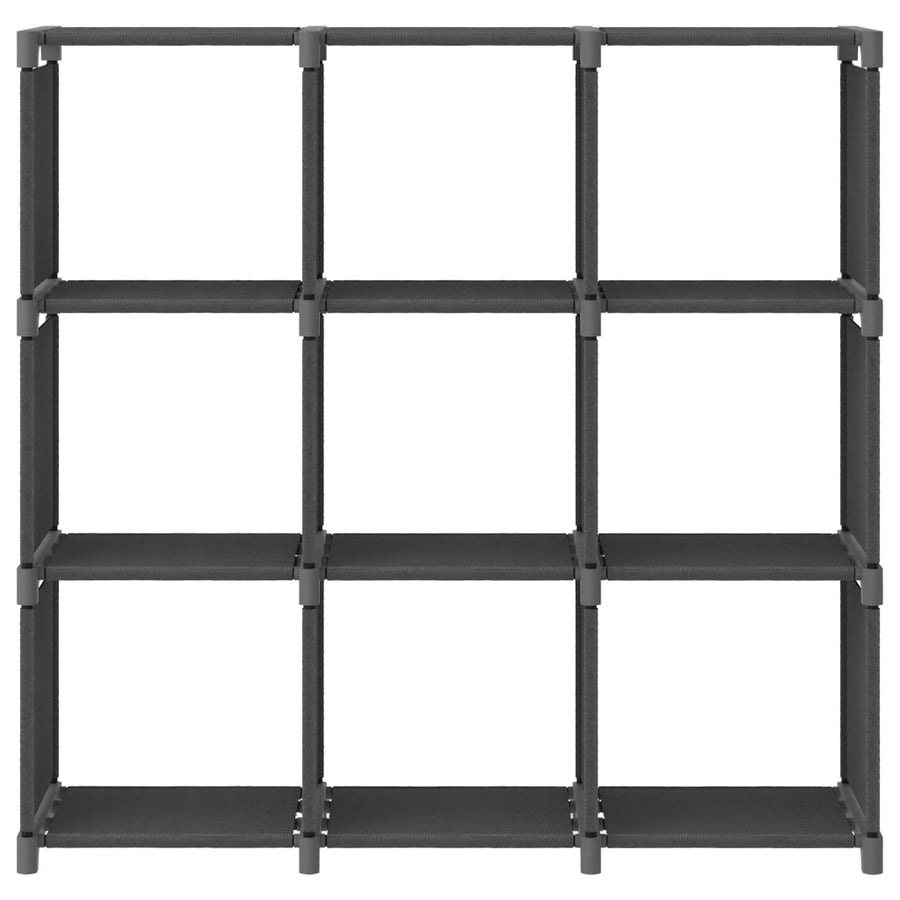 Kast met 9 vakken 103x30x107,5 cm stof grijs 9-vaks Zonder boxen