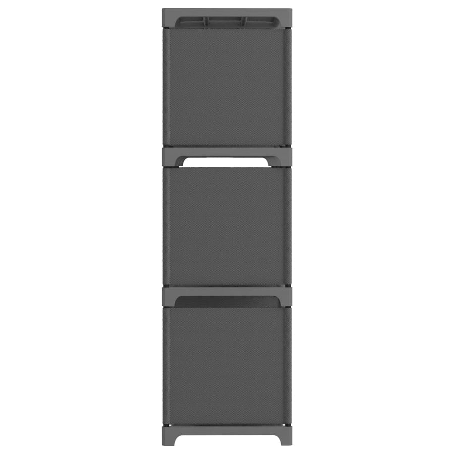 Kast met 9 vakken 103x30x107,5 cm stof grijs 9-vaks Zonder boxen