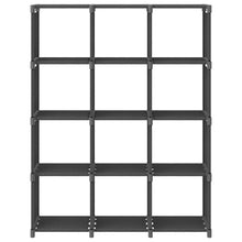 Kast Met 2 Vakken 03X30X4 Cm Stof Grijs 12-vaks Zonder boxen