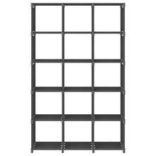 Kast met 15 vakken 103x30x175,5 cm stof grijs 15-vaks Grijs