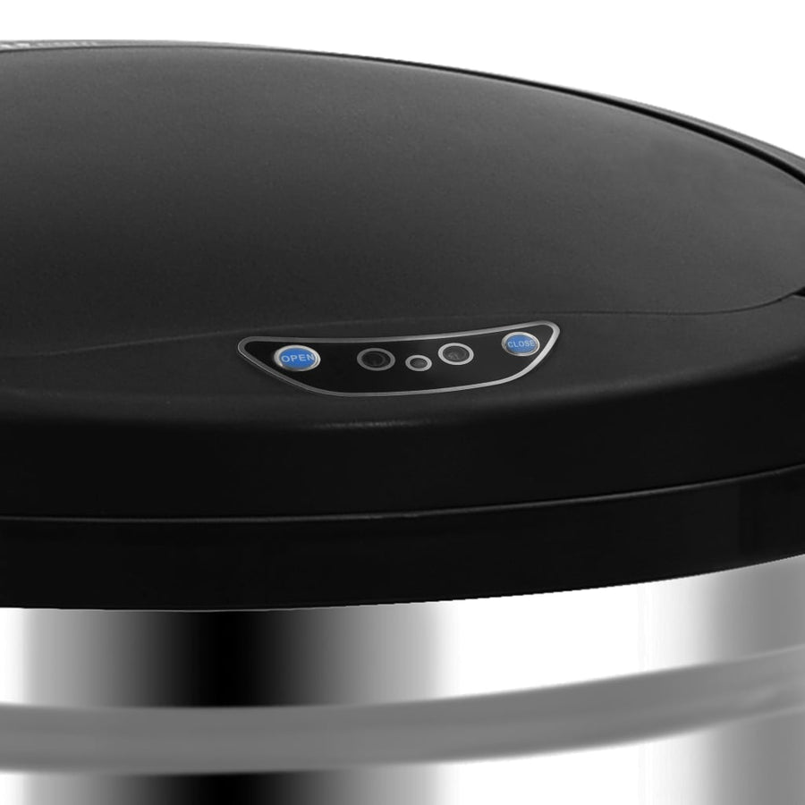 Prullenbak met automatische sensor 40 L roestvrij staal 40 l Zilver