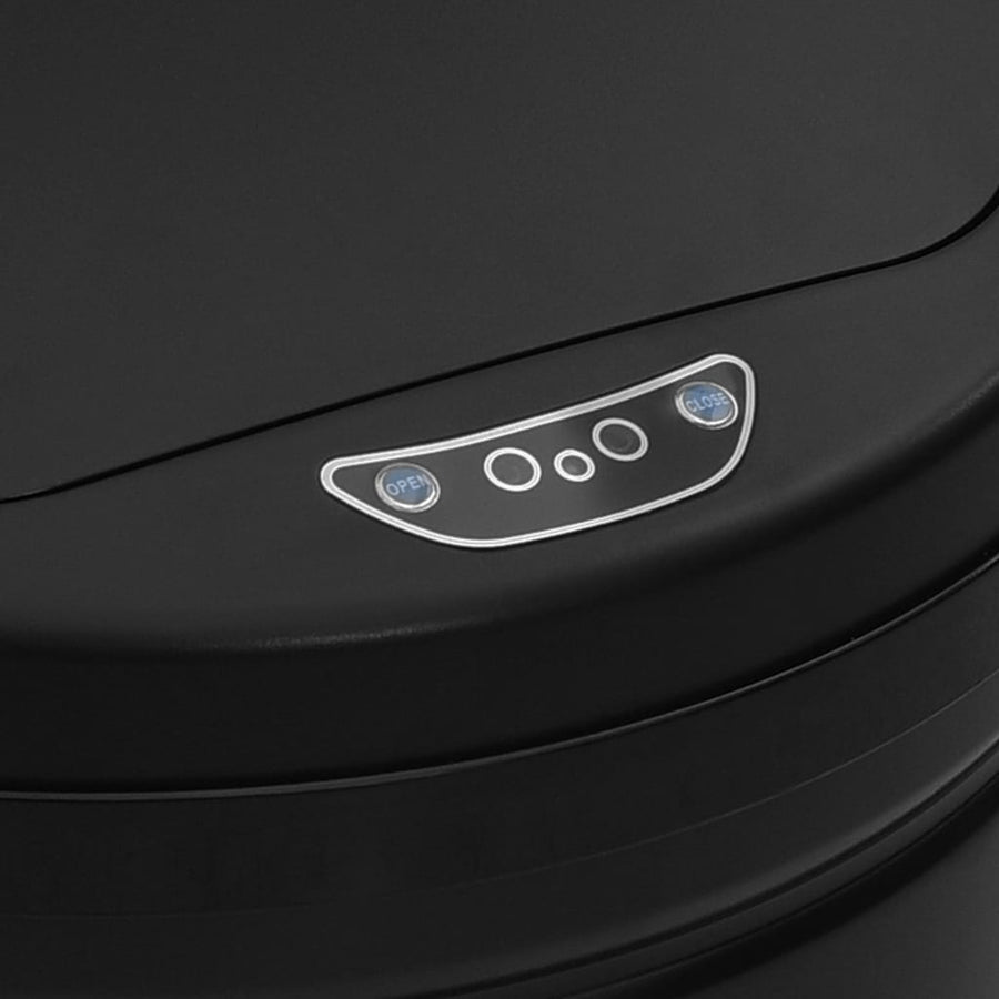 Prullenbak met automatische sensor 40 L koolstofstaal zwart 40 l Zwart