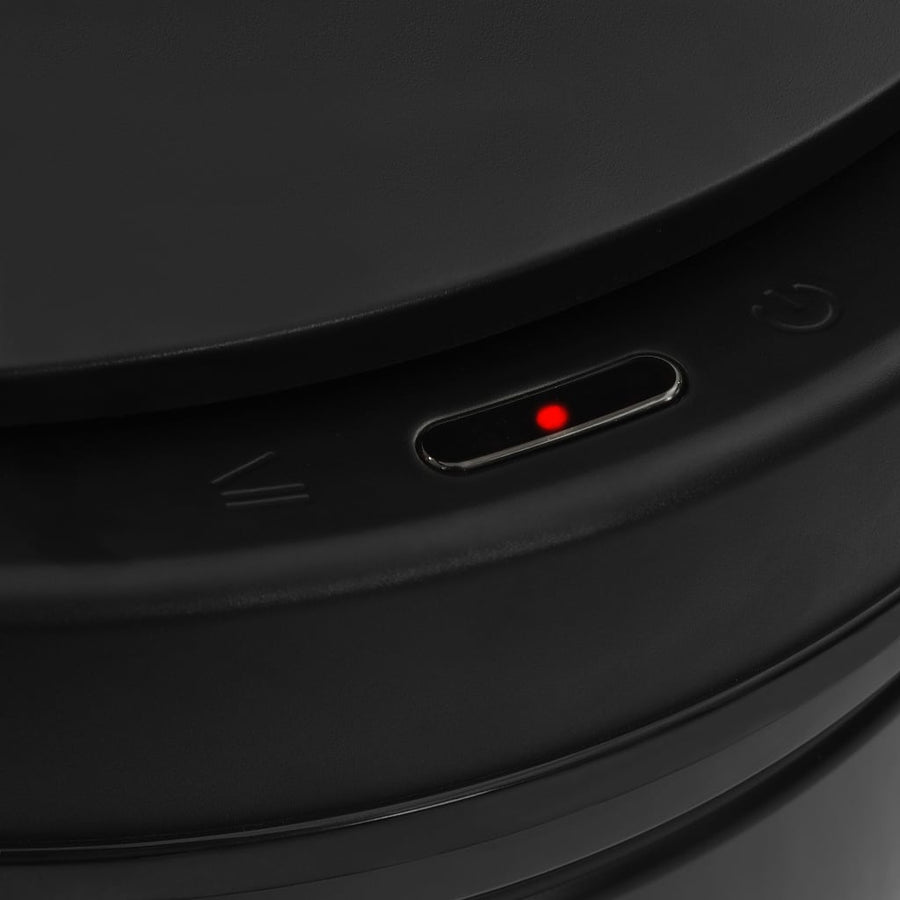 Prullenbak met automatische sensor 80 L koolstofstaal zwart 80 l Zwart