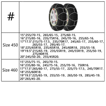 Sneeuwkettingen 16 Mm Suv 4X4 Maat 400 size 400
