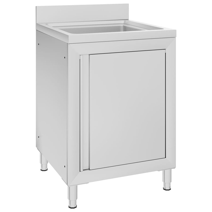 Wastafelkast Commercieel 60X60X96 Cm Roestvrij Staal 60 x 60 x 96 cm (wastafel)