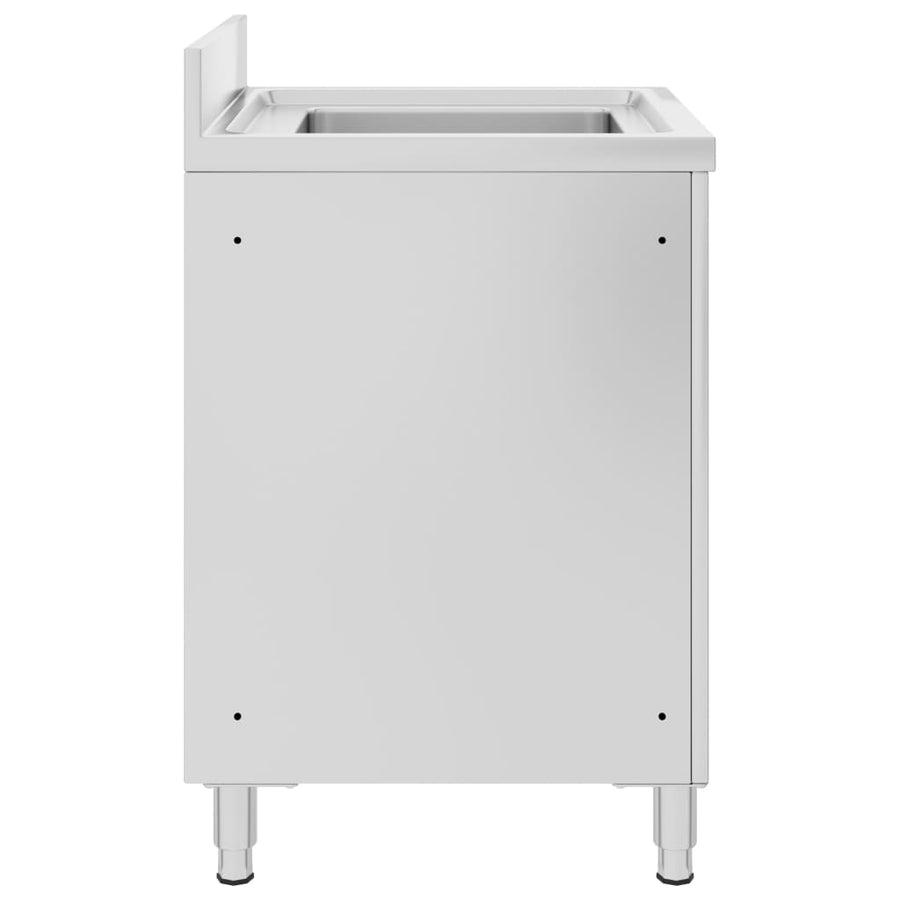 Wastafelkast Commercieel 60X60X96 Cm Roestvrij Staal 60 x 60 x 96 cm (wastafel)