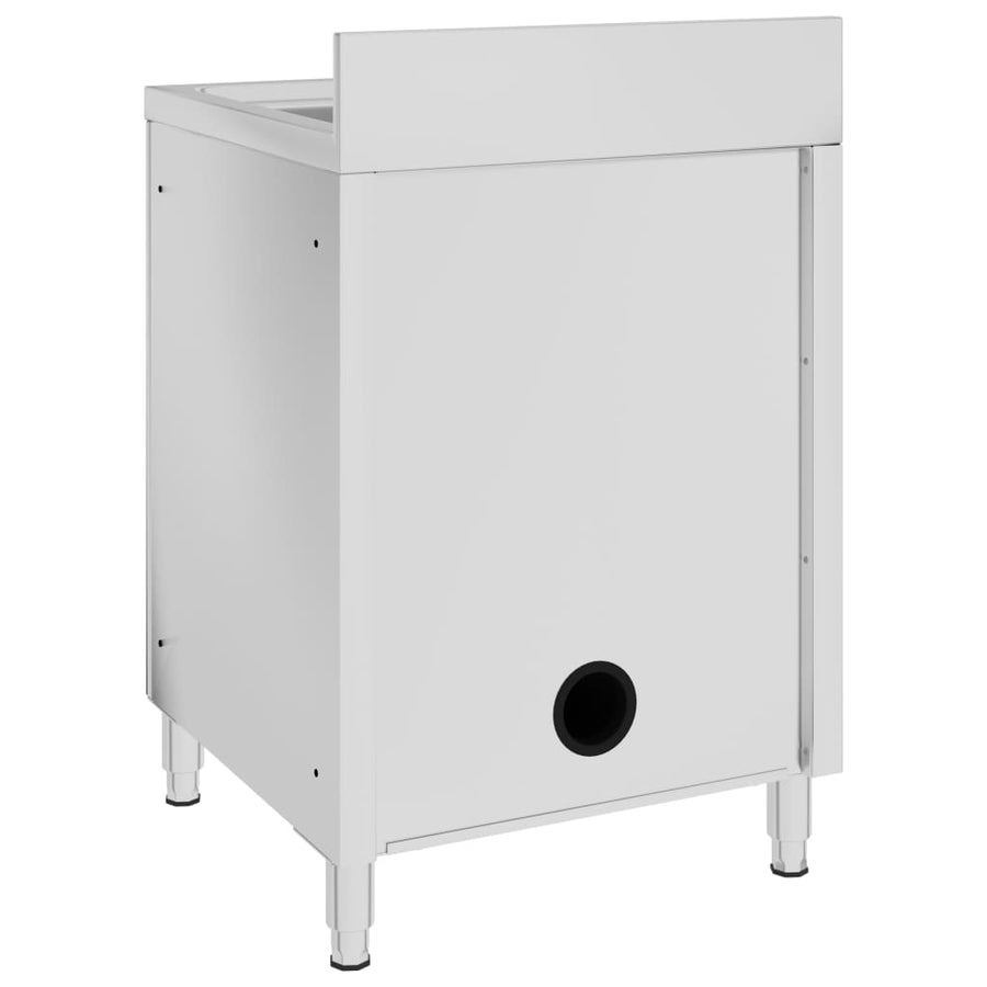 Wastafelkast Commercieel 60X60X96 Cm Roestvrij Staal 60 x 60 x 96 cm (wastafel)